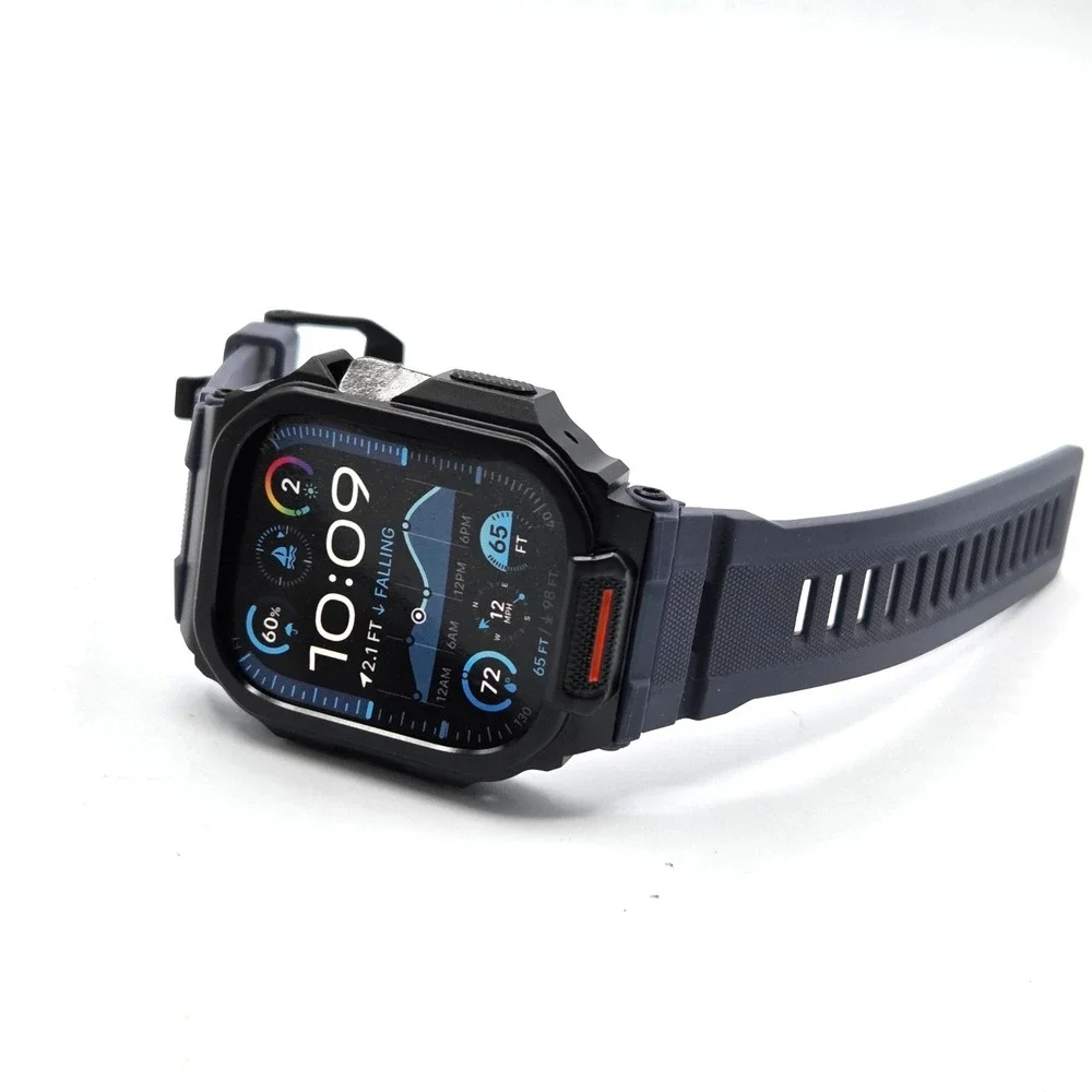 Mens Apple Watch Band 40mm - 49mm Titanium & Ceramic Case GPS LTE WR‎ 100m Dive